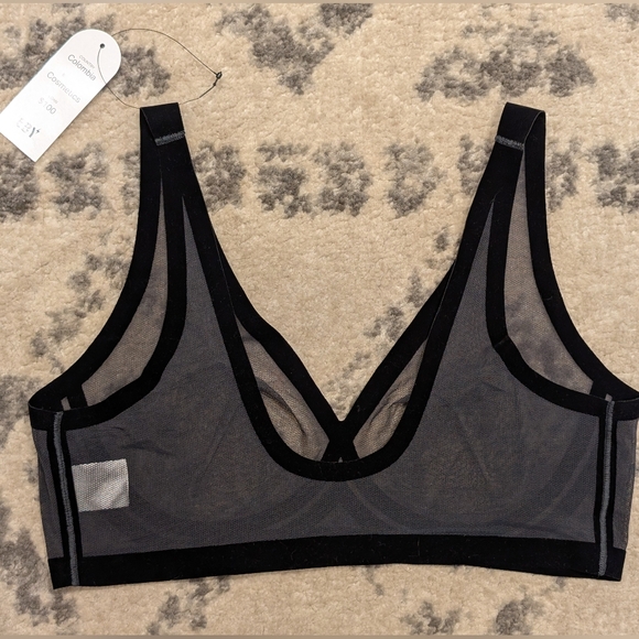 NWT EBY Black Sheer Bralette Size XL - Picture 2 of 3